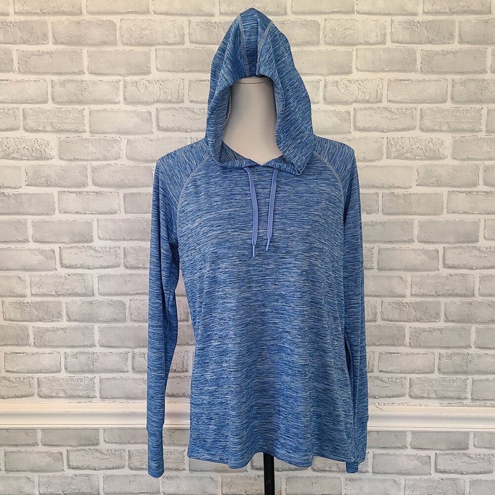KUHL Hoodie Blue Aspira Athleisure Hooded Sweatshirt Hiking Womens Large